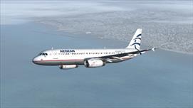 A320 Aegean Airlines, after departure from LGIR