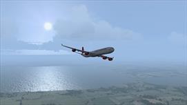 A340-600 Virgin Atlantic, after takeoff from KMCO A340-600 Virgin Atlantic, after takeoff from KMCO