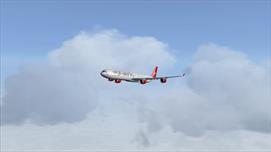 A340-600 Virgin Atlantic, heading for EGLL
